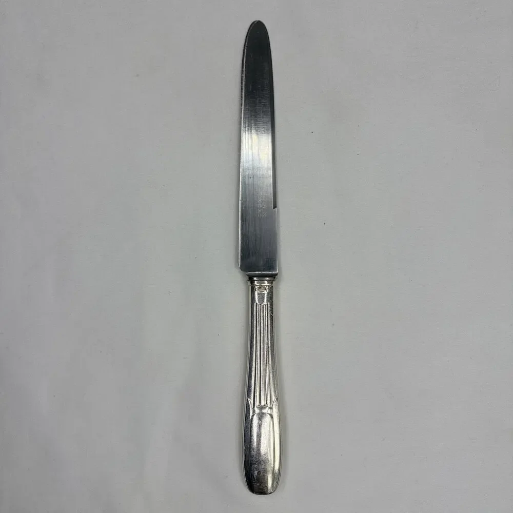 Chambly SFAM Inox France Dinner Knife Silver plated Handle, marked handle 15 G?
